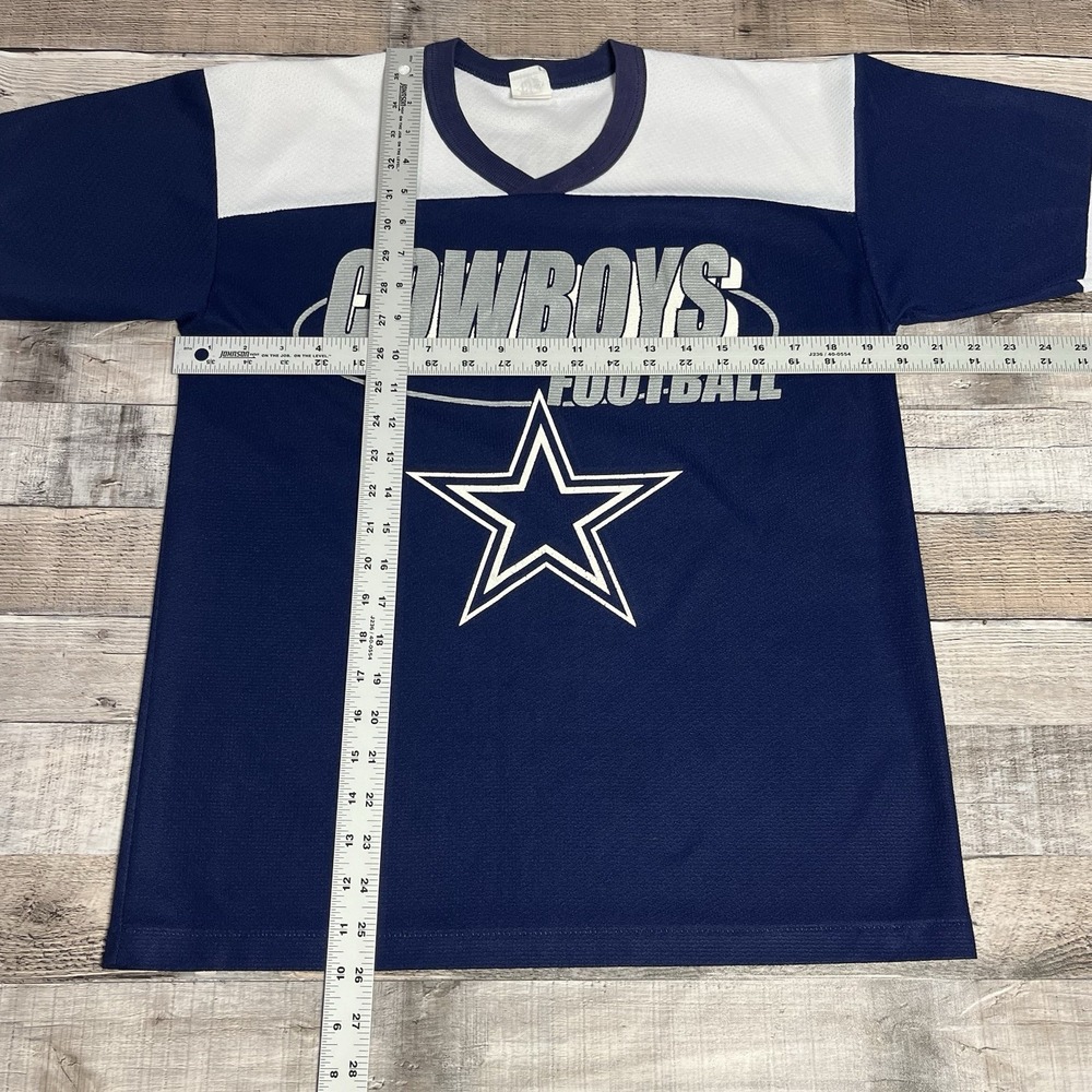 Cowboys Jersey Size Small Blue Vintage 90s NFL Football Sportswear - Picture 4 of 9